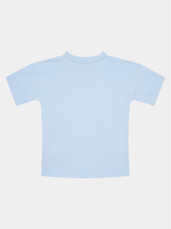 Guess Guess T-Shirt L4GI12 K8HM4 Błękitny Oversize