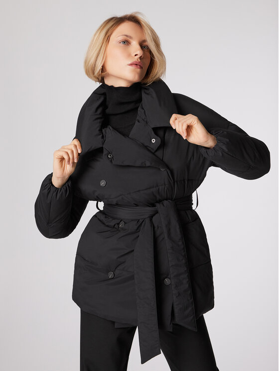 Trendyol Giacca Invernale Donna In Tessuto Basic Nero – Regular Fit, 100% Cotone, Occasioni Casual, Taglie Comode - 2