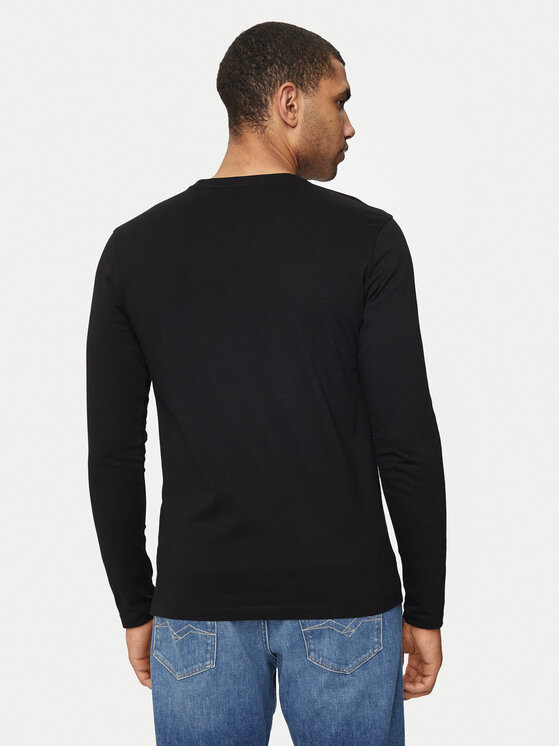 BOSS Boss Majica z dolgimi rokavi Tacls 50512111 Črna Regular Fit