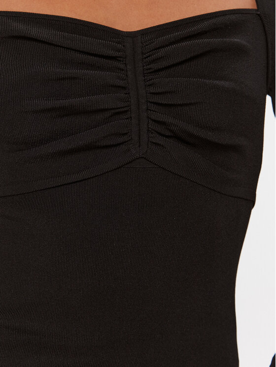 KARL LAGERFELD KARL LAGERFELD Džemper haljina 235W1312 Crna Slim Fit