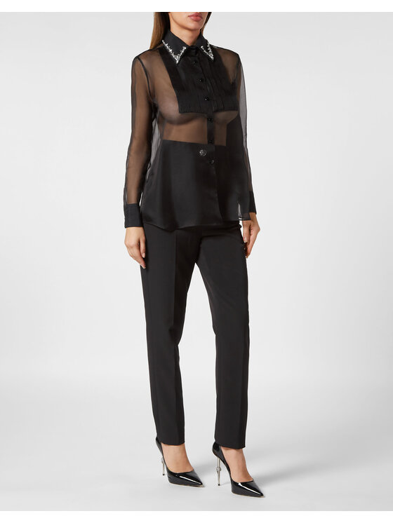 PHILIPP PLEIN PHILIPP PLEIN Košile 9769 Černá Fitted Fit