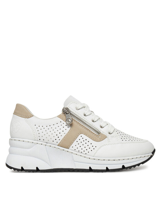 Sneakers Rieker N6304-80 Alb