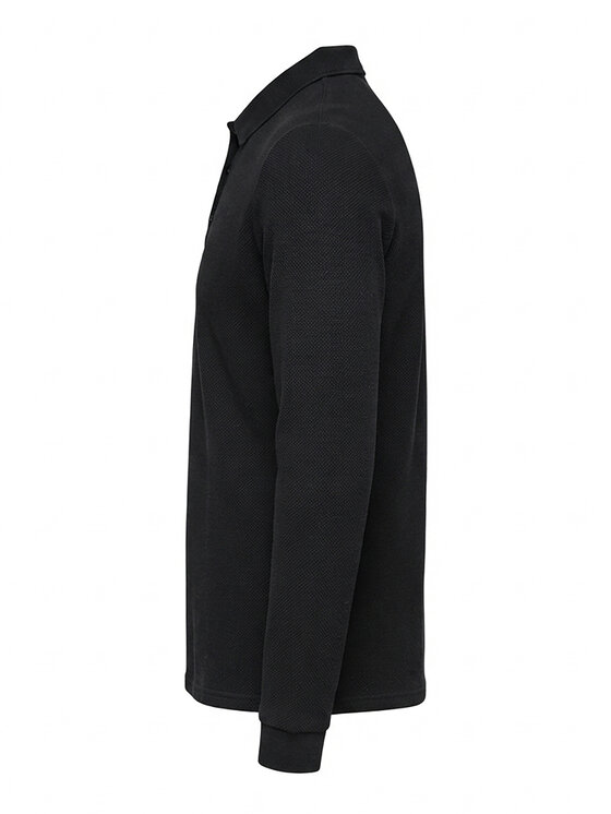 Ombre Ombre Polo L179 Czarny Regular Fit