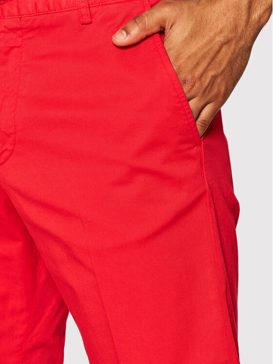 Pantaloncini di tessuto C0P4000 Rosso Regular Fit