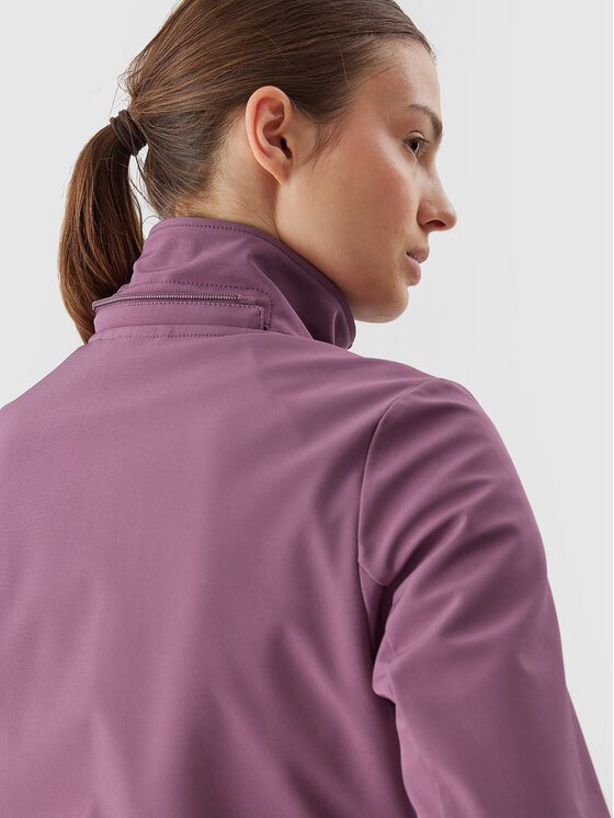 4F 4F Geacă softshell 4FAW23TSOFF152 Roz Slim Fit