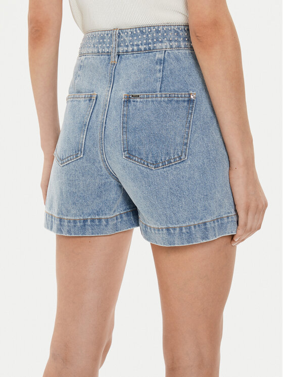 Morgan Morgan Jeansshorts 241-SHAMI Blau Straight Fit