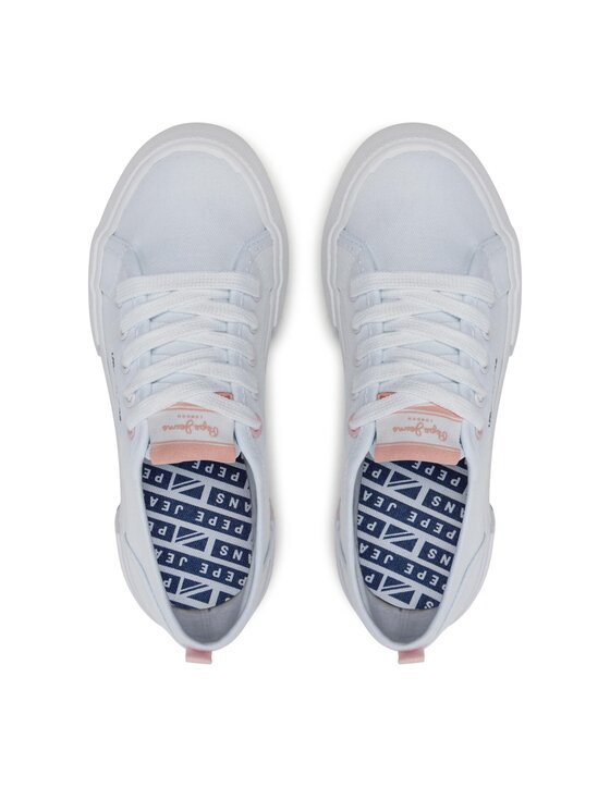 Pepe Jeans Pepe Jeans Sneakers aus Stoff Brady Basic G PGS30604 Weiß