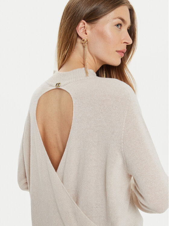TWINSET TWINSET Пуловер 242TT3480 Екрю Loose Fit
