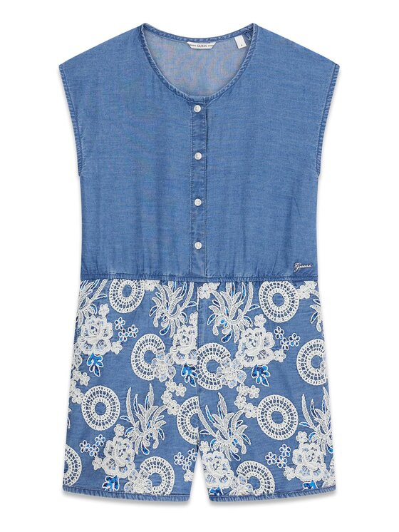 Guess Kids Guess Kids Sukienka codzienna 181928 Niebieski Classic Fit