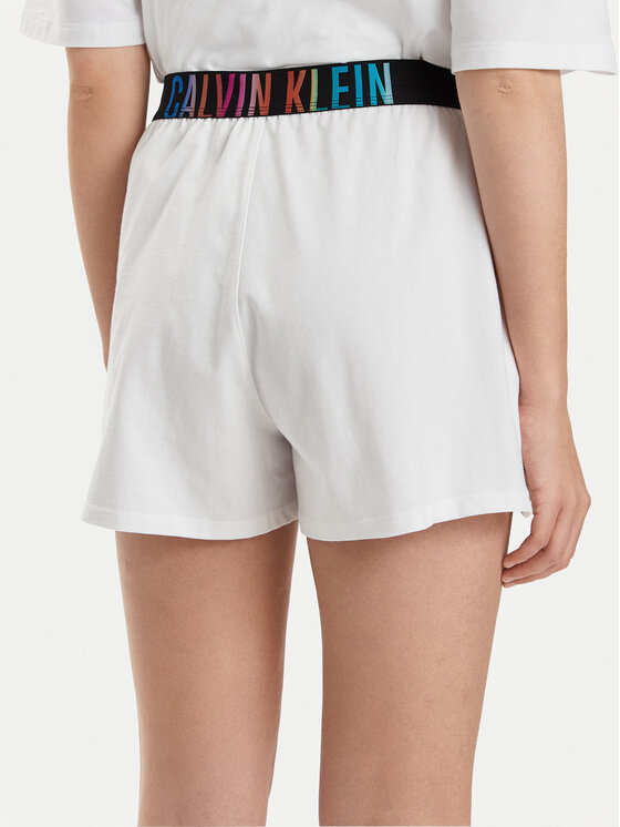 Calvin Klein Underwear Calvin Klein Underwear Pantalon scurți din material 000QS7194E Alb Relaxed Fit