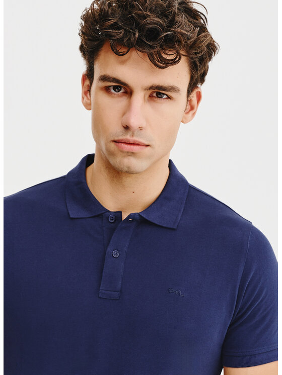Pako Lorente Pako Lorente Polo P25SF-TX-003 Granatowy Classic Fit
