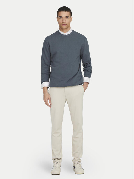 Only & Sons Only & Sons Chino nohavice Mark 22010209 Écru Slim Fit