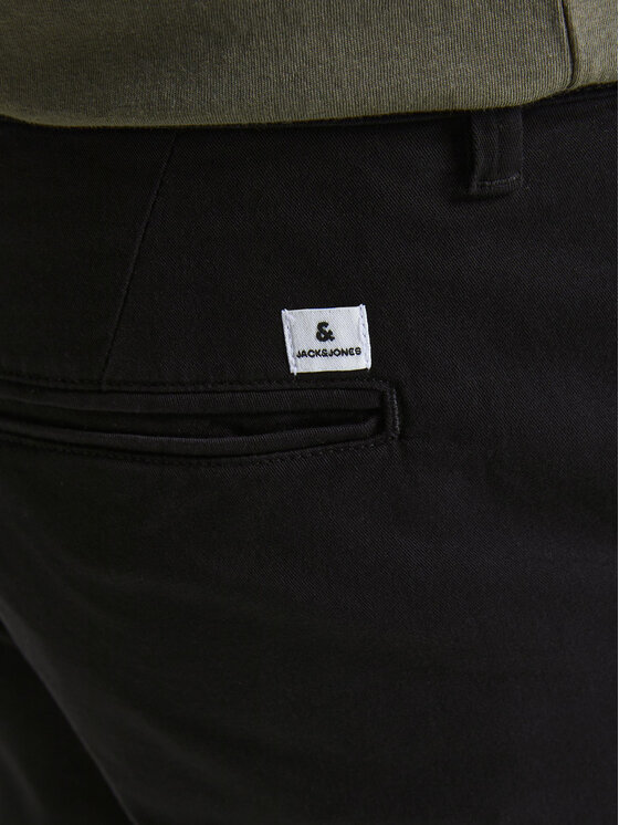 Jack & Jones Jack & Jones Pantalon scurți din material Dave 12182549 Negru Regular Fit