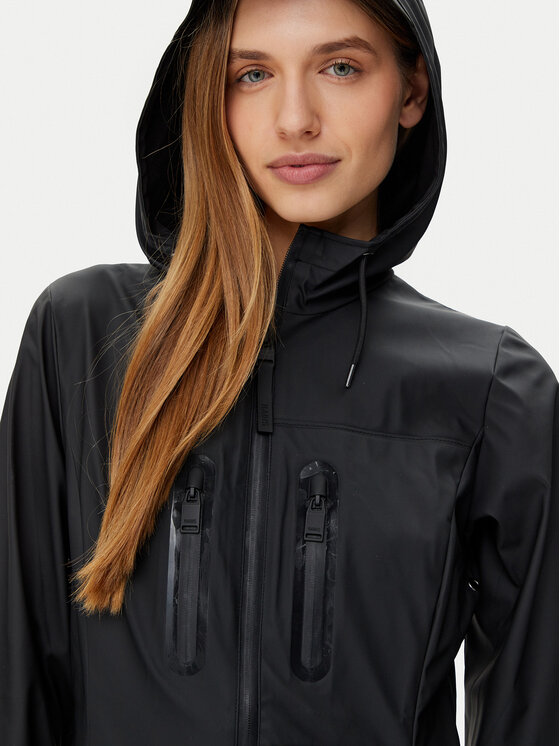 Rains Rains Яке за дъжд 12050 Черен Regular Fit