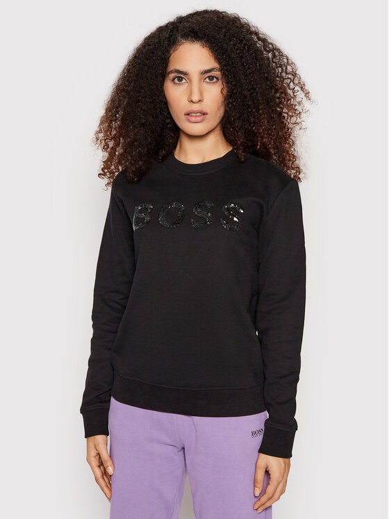 Felpa C_Elaboss_5 50464511 Nero Relaxed Fit