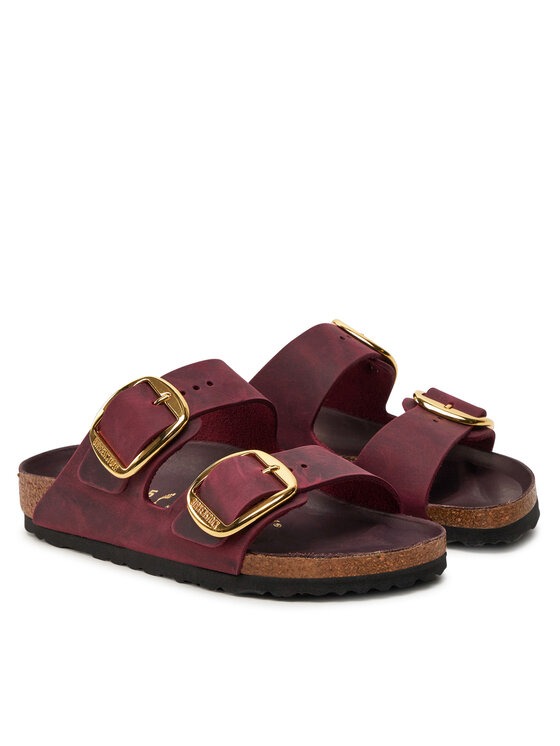 Birkenstock Birkenstock Natikači Arizona Big Buckle Leoi 1027988 Bordo rdeča