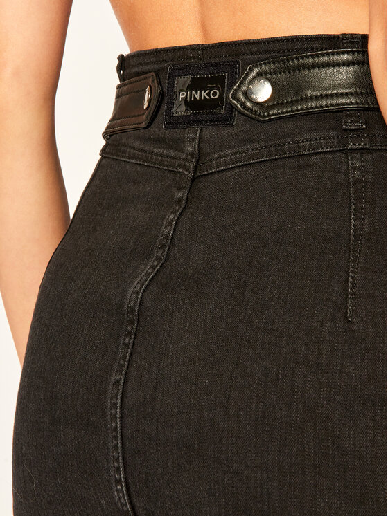 PINKO Pinko Jeansrock Elsa Al 20-21 PDEN 1J10J1 Y6FG Schwarz Slim Fit