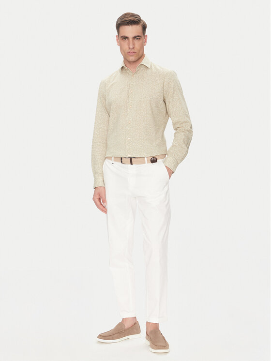 Pierre Cardin Pierre Cardin Сорочка C6 41017.0451 Бежевий Modern Fit