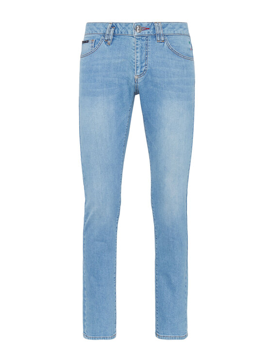 PHILIPP PLEIN PHILIPP PLEIN Jeansy 4131 Błękitny Slim Fit