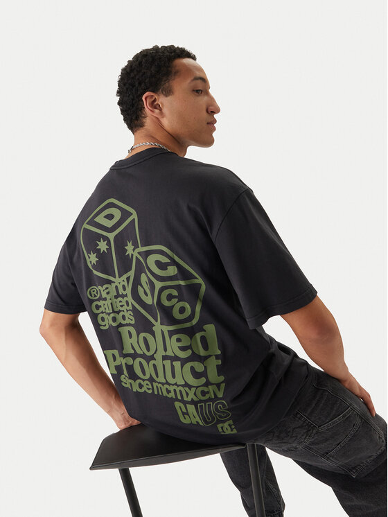 DC Shoes DC Shoes Tricou High Rollin EDYZT04367 Negru Regular Fit
