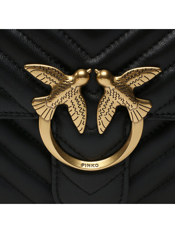 PINKO PINKO Τσάντα Love One Classic Dc. PE 23 PLTT 100941 A0GK Μαύρο