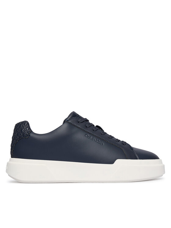 Calvin Klein Calvin Klein Sneakersy Chunky Cupsole Laceup Lth Bt Aop HM0HM02070 Tmavomodrá