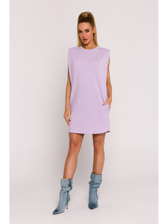 Made of Emotion Made of Emotion Letní šaty M789 Fialová Generous Fit
