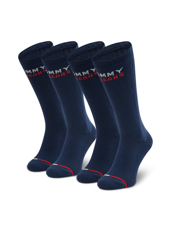 Chaussettes hautes hotsell bleu marine