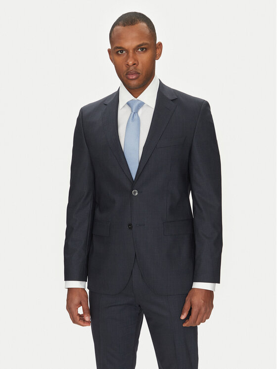 BOSS Oblek H-Jeckson 50540757 Tmavomodrá Regular Fit