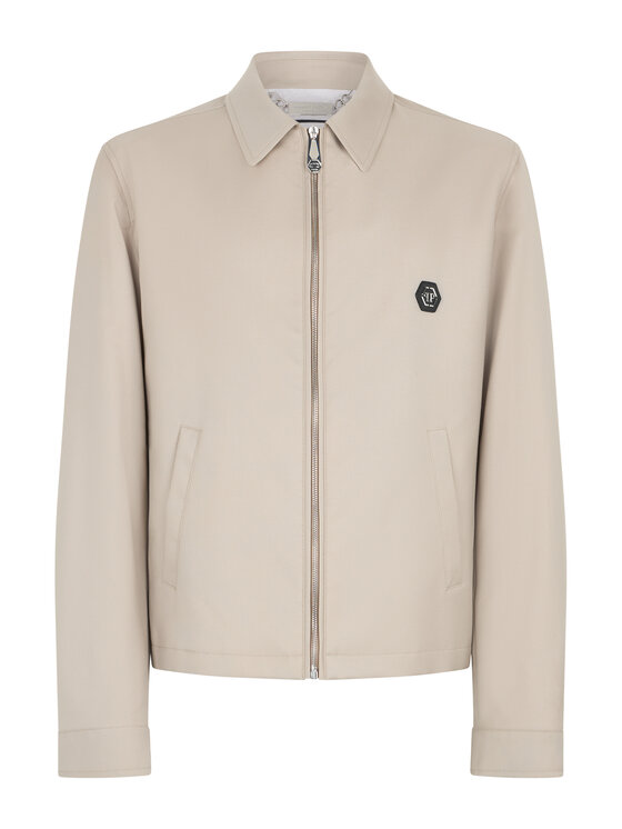PHILIPP PLEIN PHILIPP PLEIN Kurtka bomber 31036 Beżowy Regular Fit