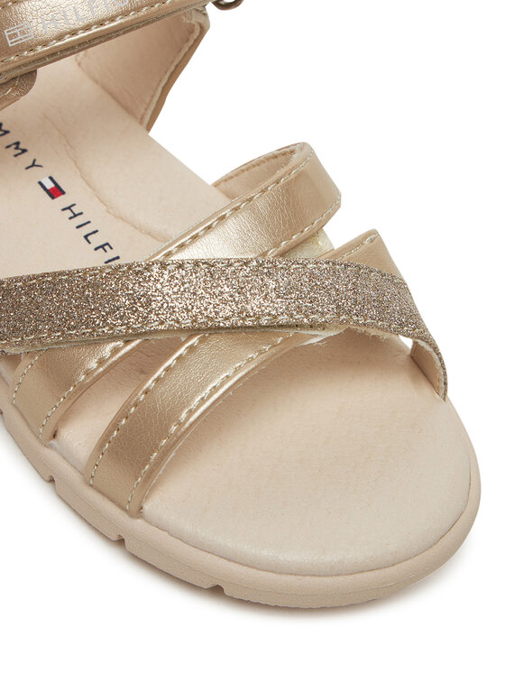 Tommy Hilfiger Tommy Hilfiger Sandały T1A2-33771-1381 S Złoty
