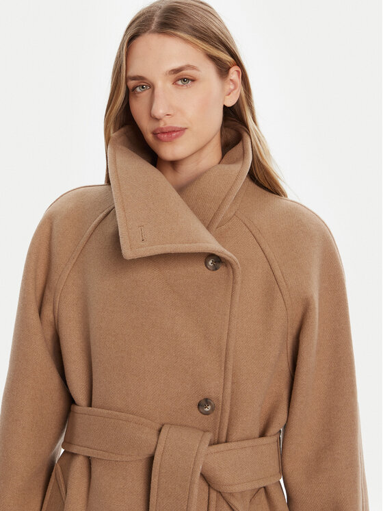 Calvin Klein Calvin Klein Vuneni kaput LV044D557G Bež Regular Fit