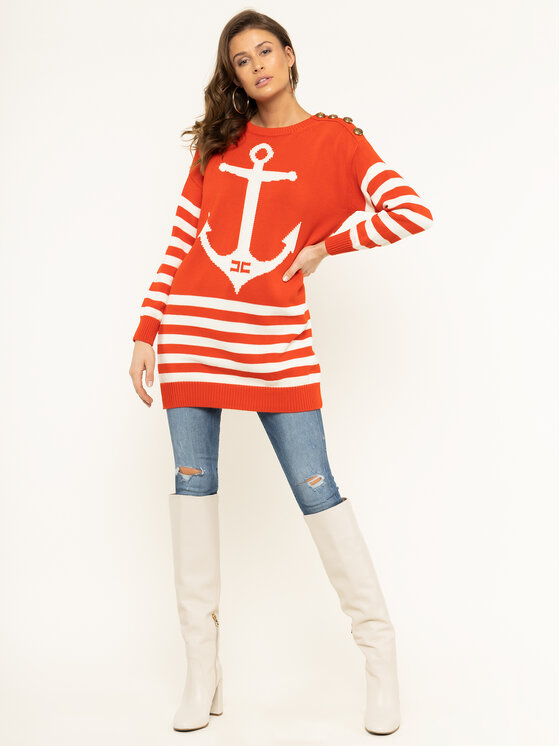 Vestito di maglia AM-85L-01E2-V389 Rosso Regular