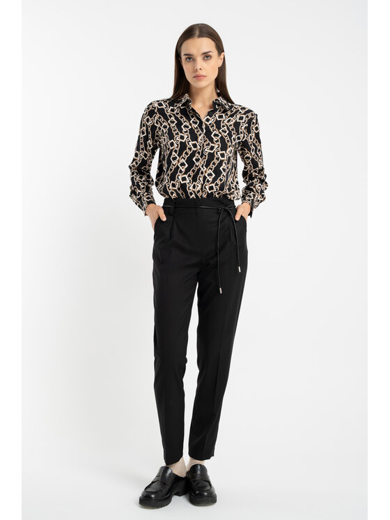 CLICK CLICK Παντελόνι γυναικείο 30-459 Μαύρο Anatomic Fit