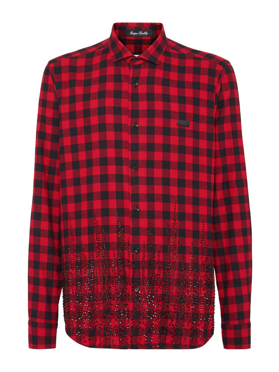 PHILIPP PLEIN PHILIPP PLEIN Camicia 14665 Rosso Fitted Fit