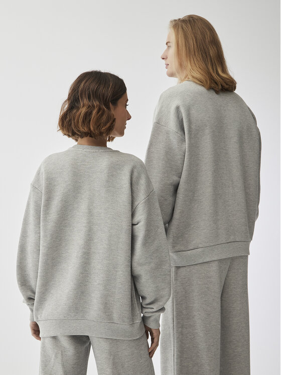 Americanos Americanos Majica dugih rukava Unisex Portland Siva Relaxed Fit