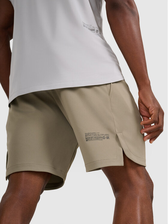 4F 4F Szorty sportowe TRAINING Khaki Regular Fit