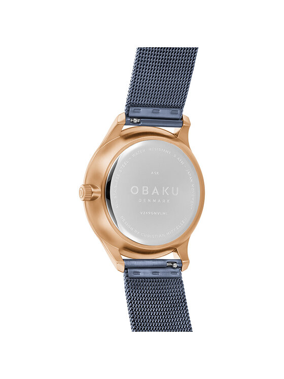 Obaku Obaku Hodinky V249GMVLML Modrá