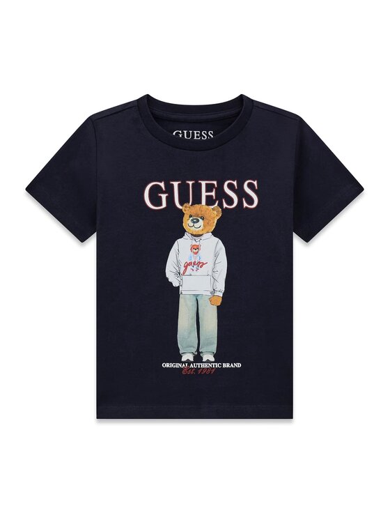 Guess Kids Guess Kids T-Shirt 183054 Modrá Classic Fit