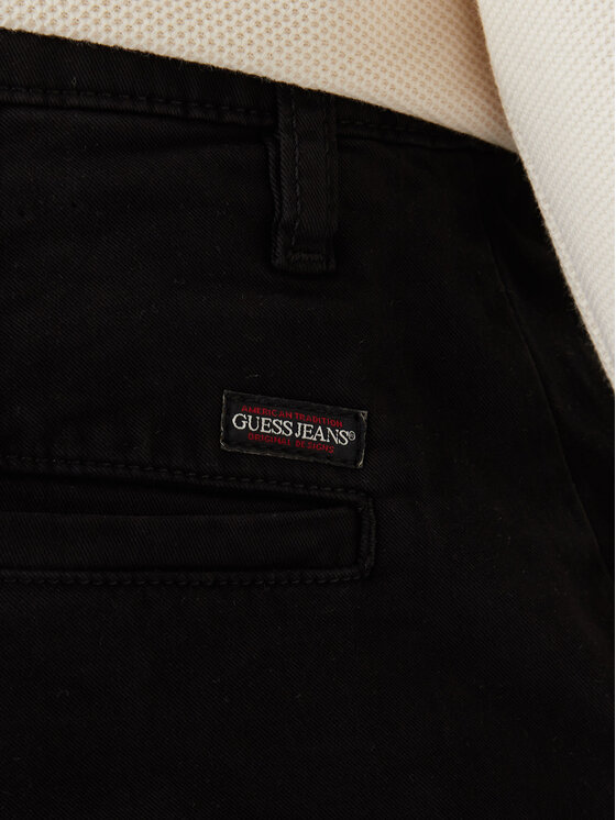Guess Jeans Guess Jeans Chino kalhoty M4YB33 WGB5A Černá Regular Fit