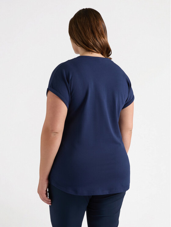 Fiorella Rubino Fiorella Rubino T-Shirt G008L008329N034 Niebieski Regular Fit