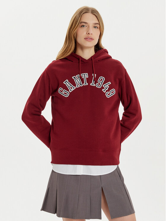 Gant Gant Džemperis 1949 Arch Graphic 4201262 Raudona Loose Fit