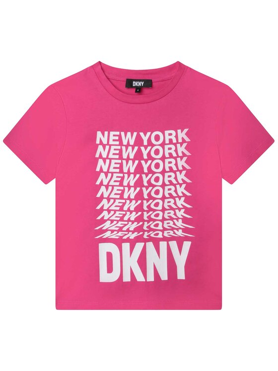 DKNY Majica D35S76 S Roza Regular Fit