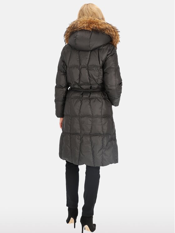 Perso Perso Kurtka damska BLH241002FXR Czarny Regular Fit