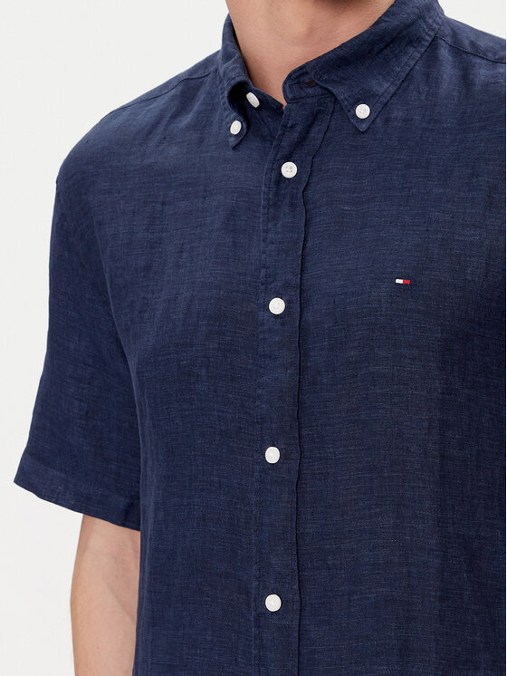 Tommy Hilfiger Tommy Hilfiger Koszula MW0MW35207 Granatowy Regular Fit