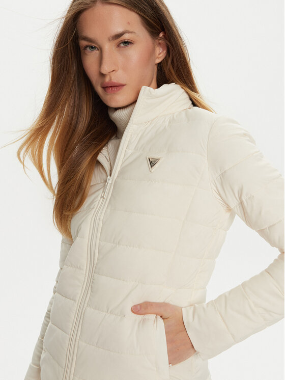 Guess Guess Dūnu jaka Diann V4YL04 WF3X0 Écru Regular Fit