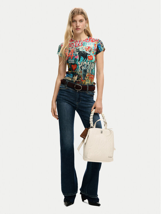 Desigual Ruksak 26SAKP41 Béžová