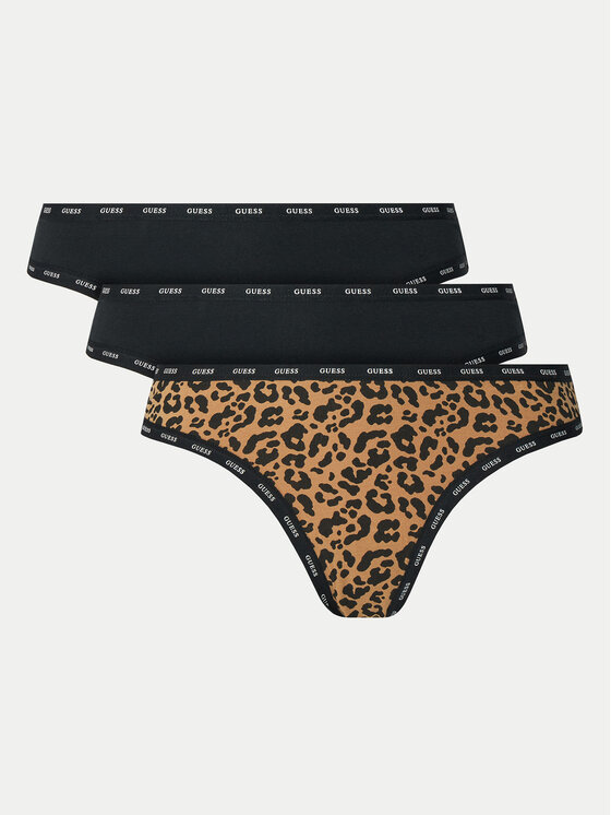 Guess Guess Set 3 perechi de chiloți de damă clasici O5RG14 K6YW1 Colorat