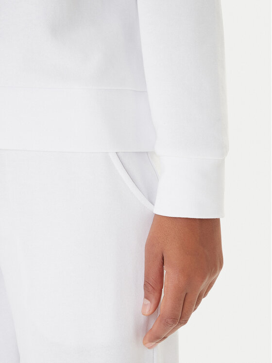 Kappa Kappa Felpa Logo Fekka 371M5EW Bianco Regular Fit