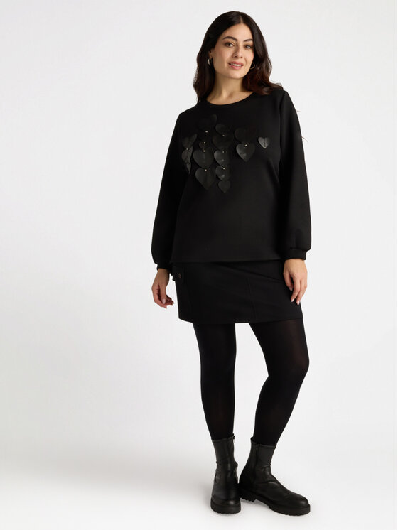 Fiorella Rubino Fiorella Rubino Felpa G905L008443N033 Nero Regular Fit